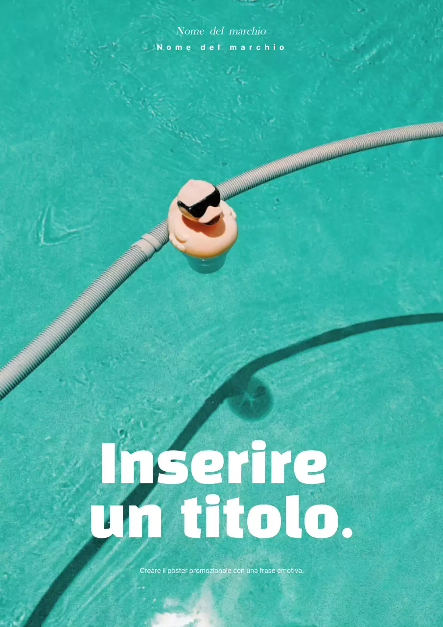 Pubblicità rinfrescante estiva semplice alla menta