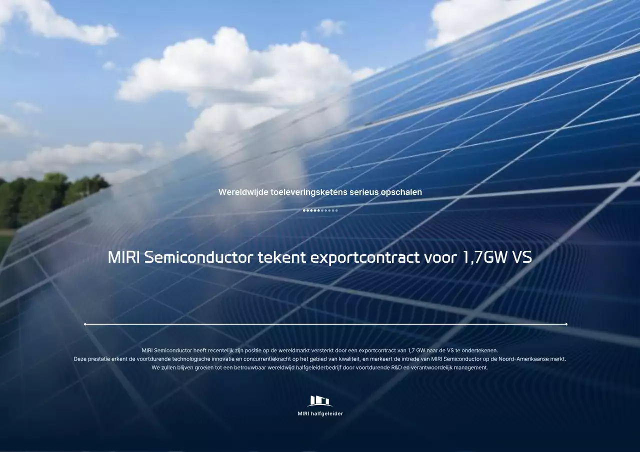 Blue's Simple Solar Cell Nieuwsbrief
