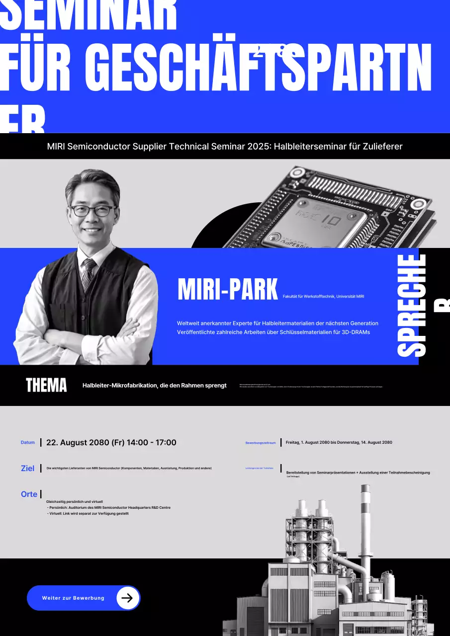 Förderung des Trendy Semiconductor Partner Technology Seminars von Blue