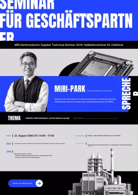 Förderung des Trendy Semiconductor Partner Technology Seminars von Blue