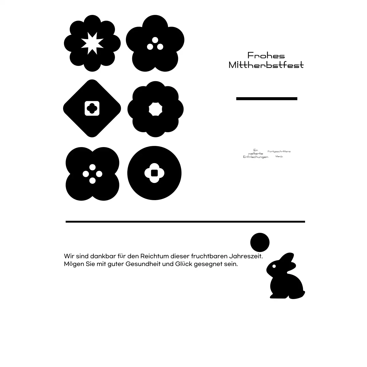 Schwarzes traditionelles Chuseok-Festival