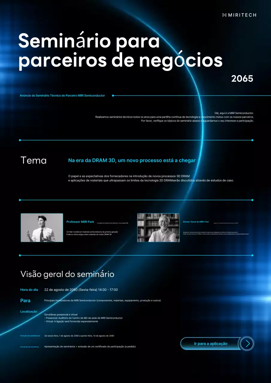 Promoção do Seminário de Tecnologia de Parceiros de Semicondutores Sofisticados da Blue