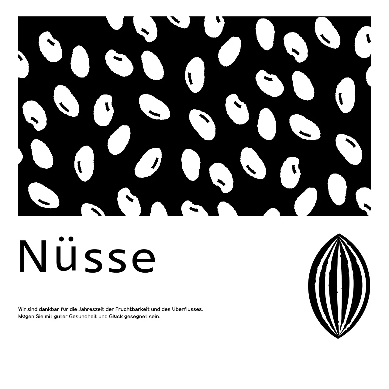 Schwarze einfache Chuseok-Grüße