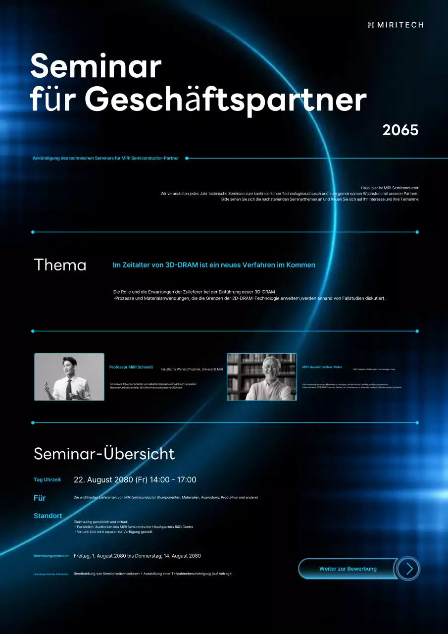 Förderung des Blue's Sophisticated Semiconductor Partner Technology Seminars