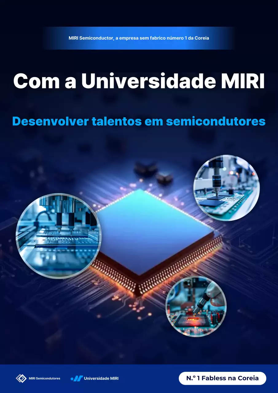 Anúncio de Educação Moderna Azul