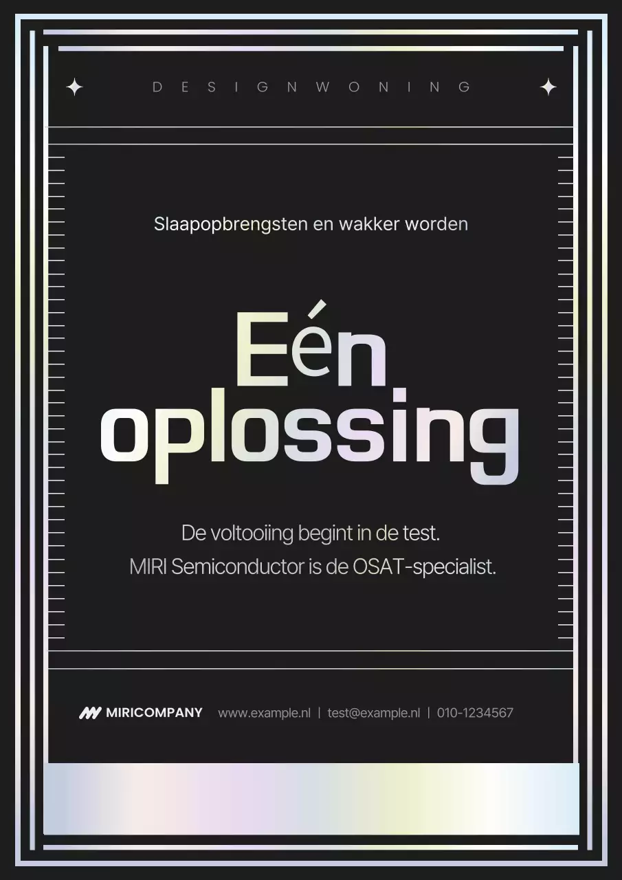 Promotie van een modern halfgeleiderbedrijf in het zwart