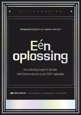 Promotie van een modern halfgeleiderbedrijf in het zwart