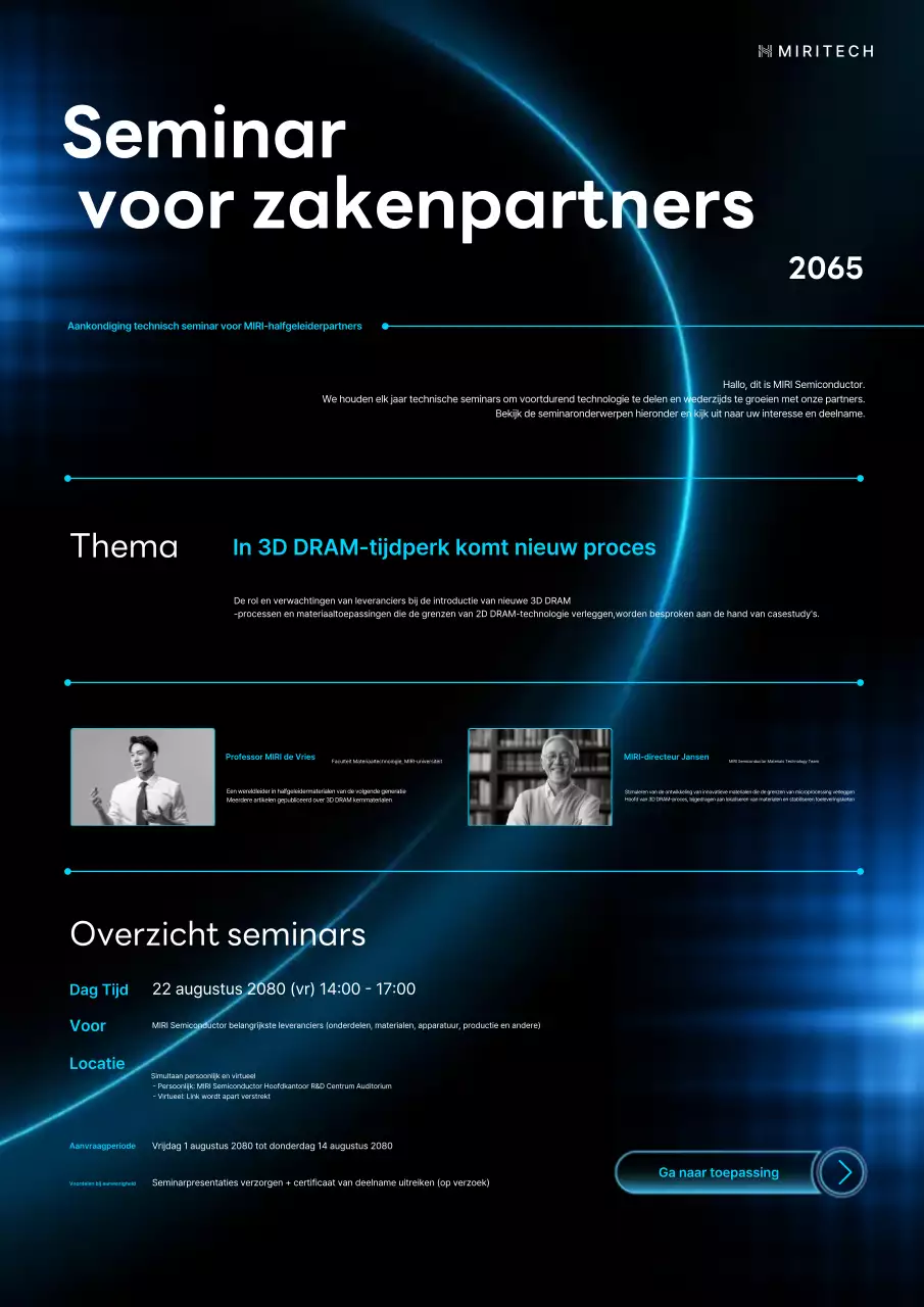 Promotie van Blue's geavanceerde halfgeleiderpartnertechnologieseminar