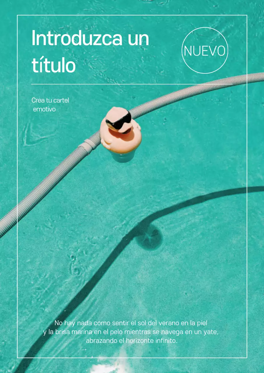 Anuncio refrescante de verano simple de menta