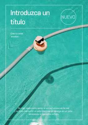 Anuncio refrescante de verano simple de menta