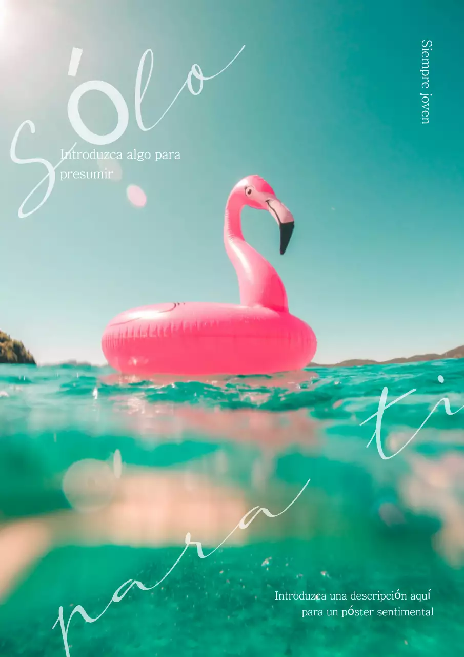 Anuncio refrescante de verano simple de menta