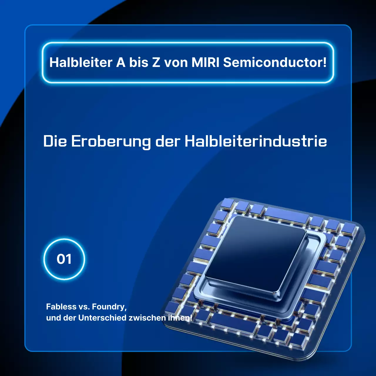 Blaue moderne Halbleiter-Informationsübertragung