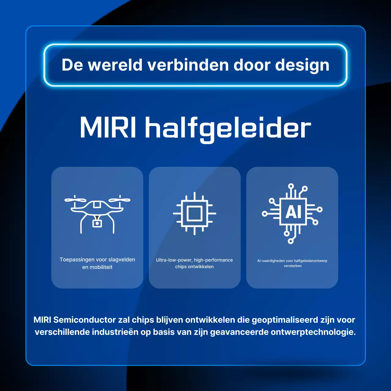 Blauwe moderne halfgeleiderinformatieoverdracht