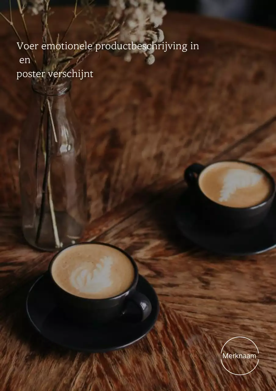 Beige moderne bakkerijadvertentie