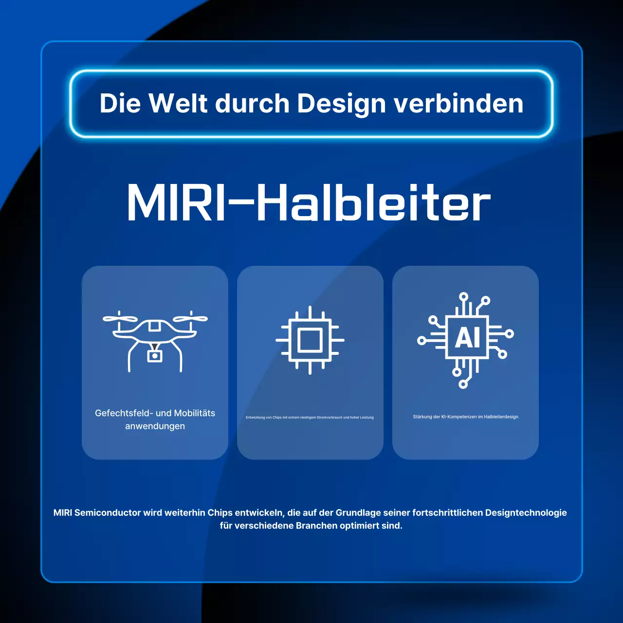 Blaue moderne Halbleiter-Informationsübertragung