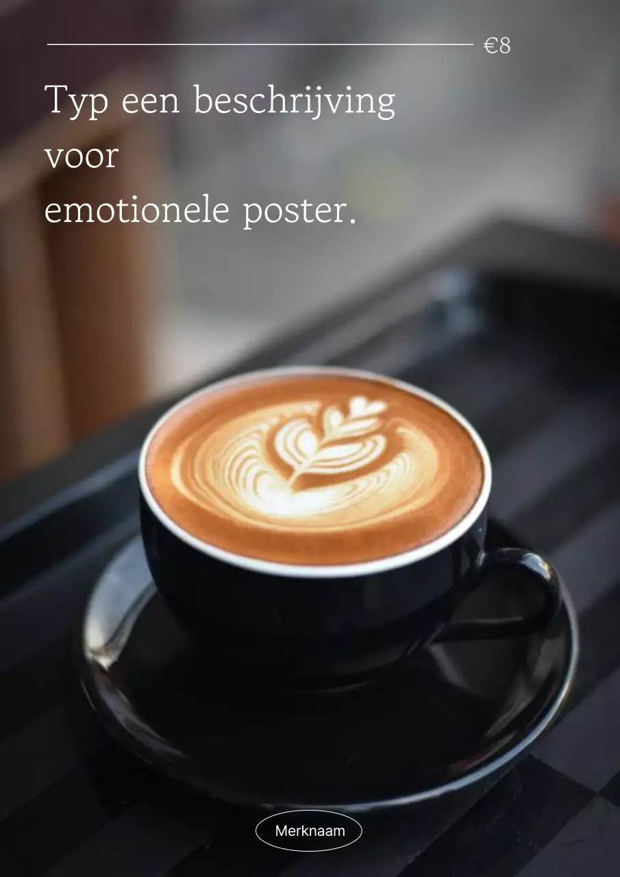 Beige moderne bakkerijadvertentie