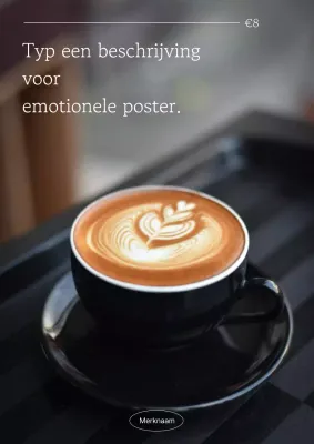 Beige moderne bakkerijadvertentie