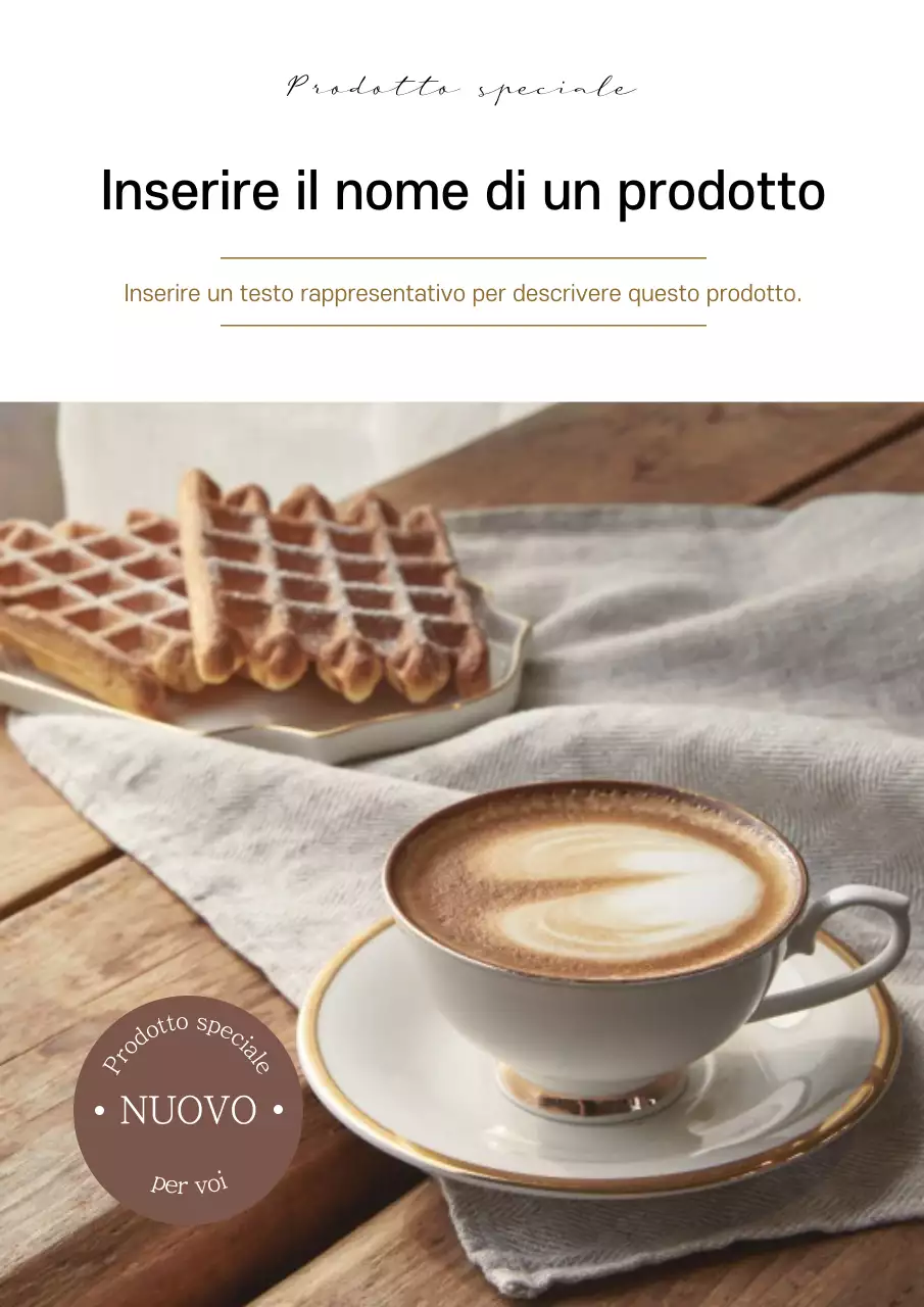 Pubblicità della panetteria moderna beige