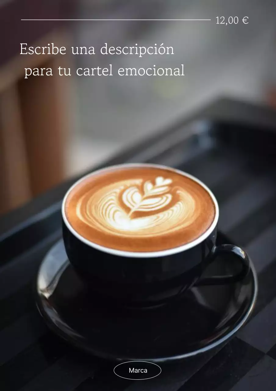 Anuncio de panadería moderna beige