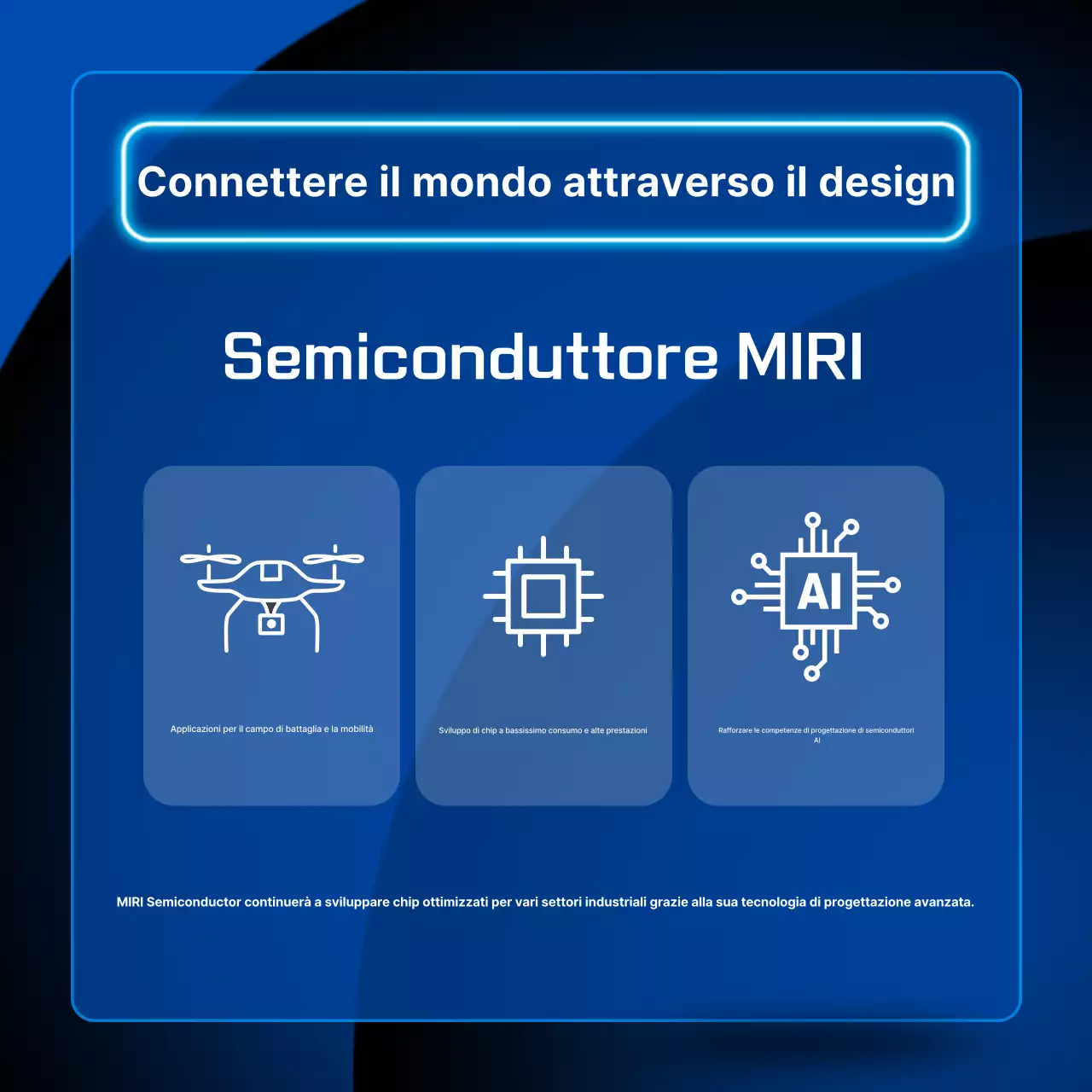 Trasmissione di informazioni sui semiconduttori moderni blu