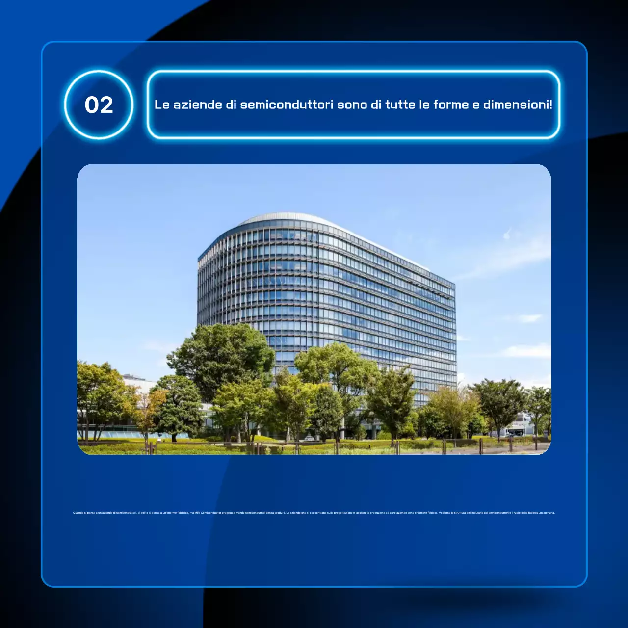 Trasmissione di informazioni sui semiconduttori moderni blu