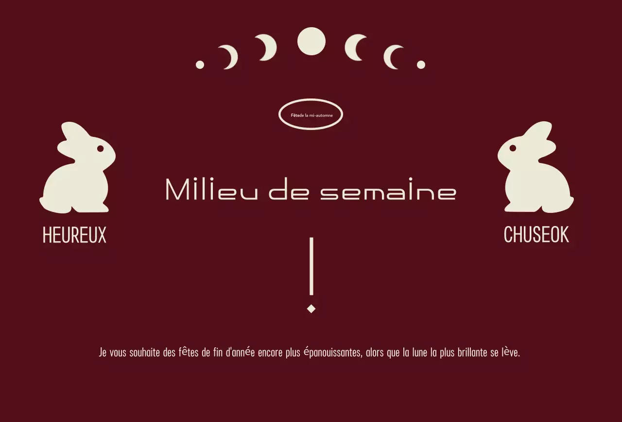 Célébration traditionnelle rouge de Chuseok