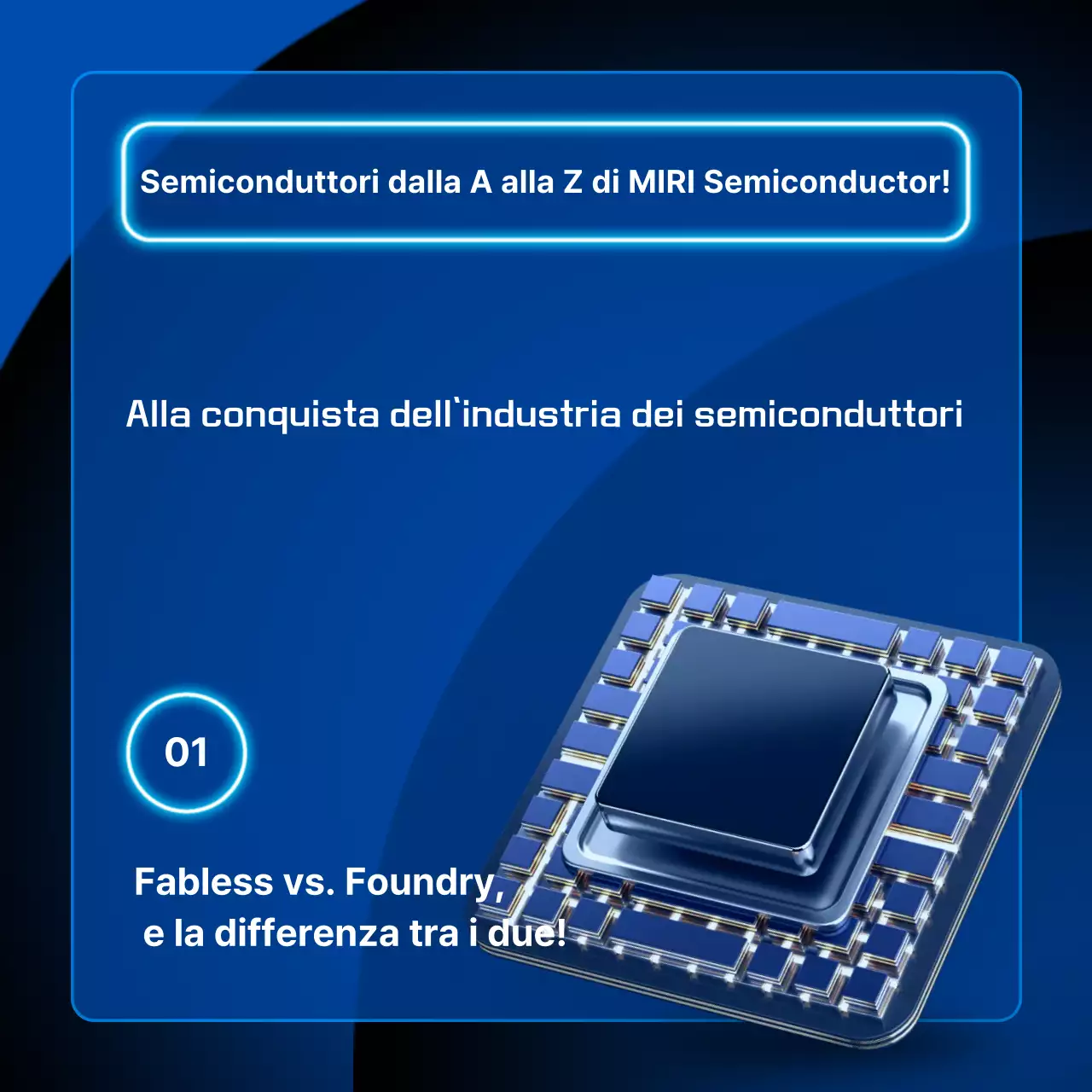 Trasmissione di informazioni sui semiconduttori moderni blu