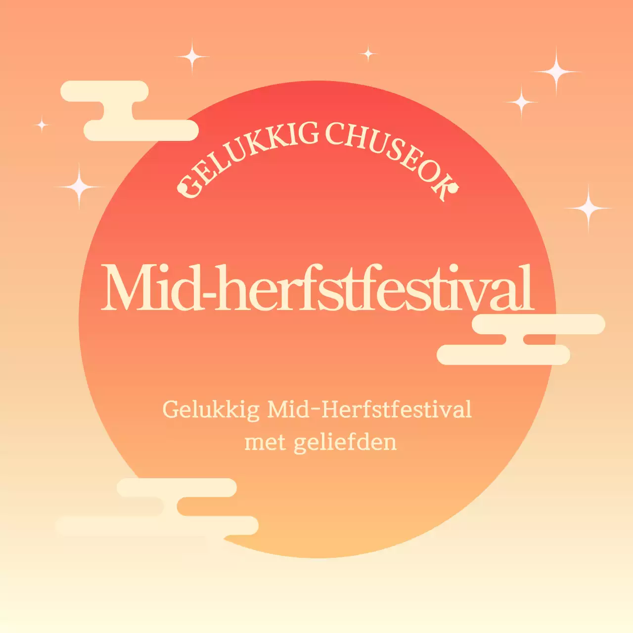 Gradient Traditionele Chuseok Dank u wel Groeten