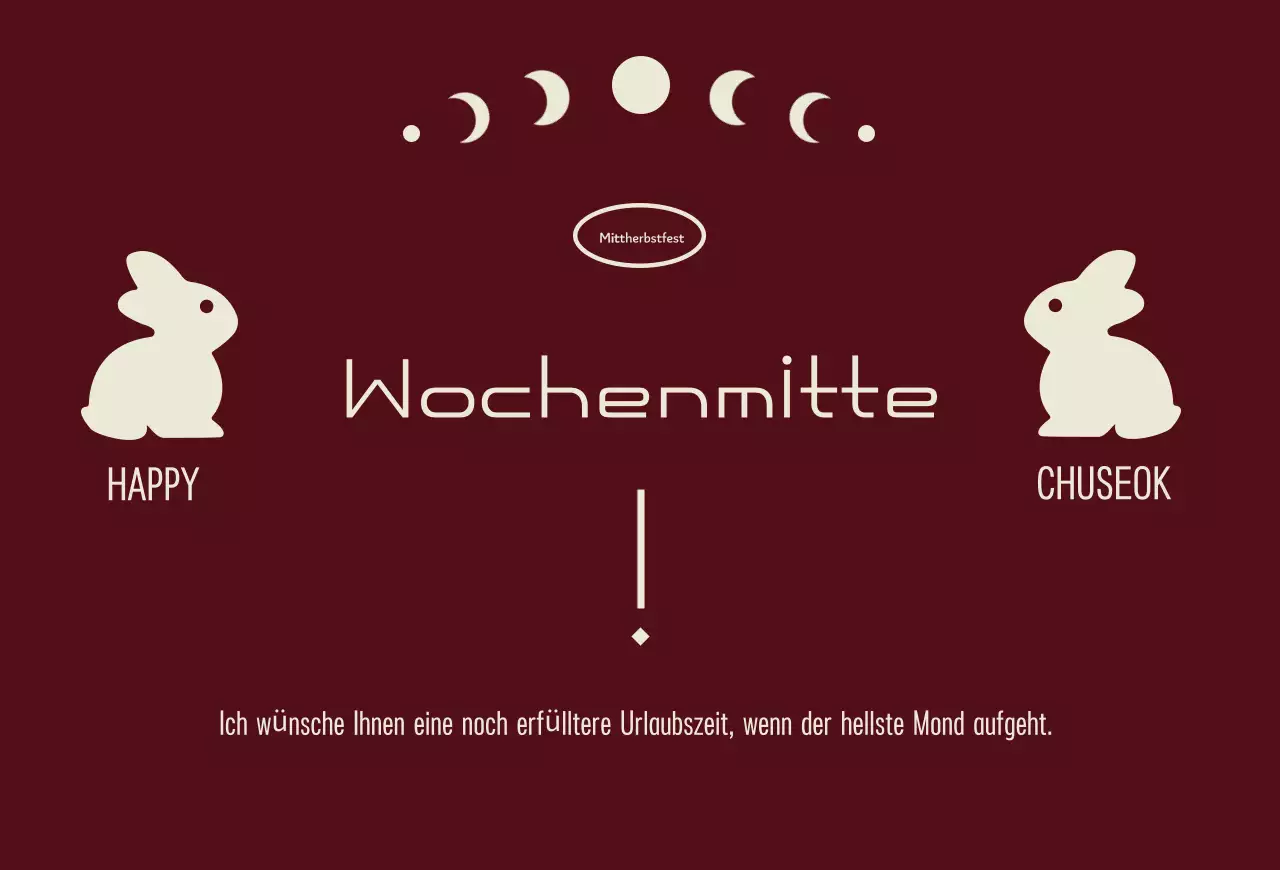 Rotes traditionelles Chuseok-Fest