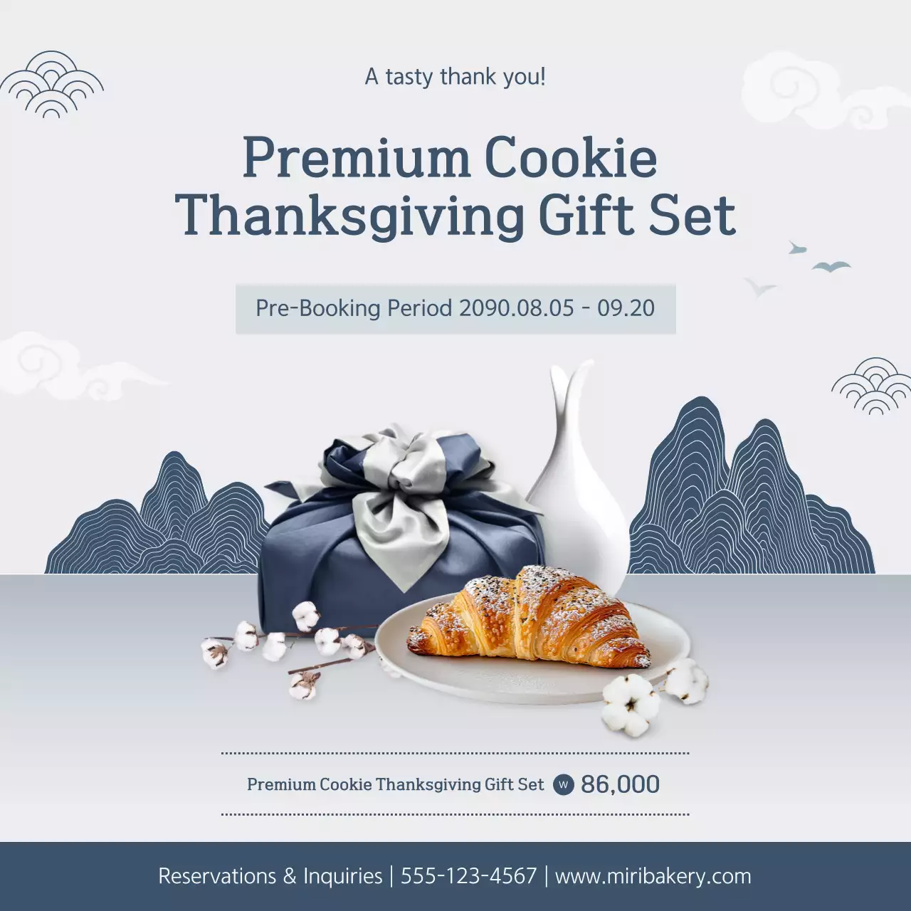 Gray Traditional Chuseok Advertisement