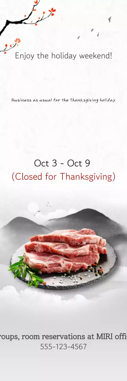 Gray Traditional Chuseok Guide