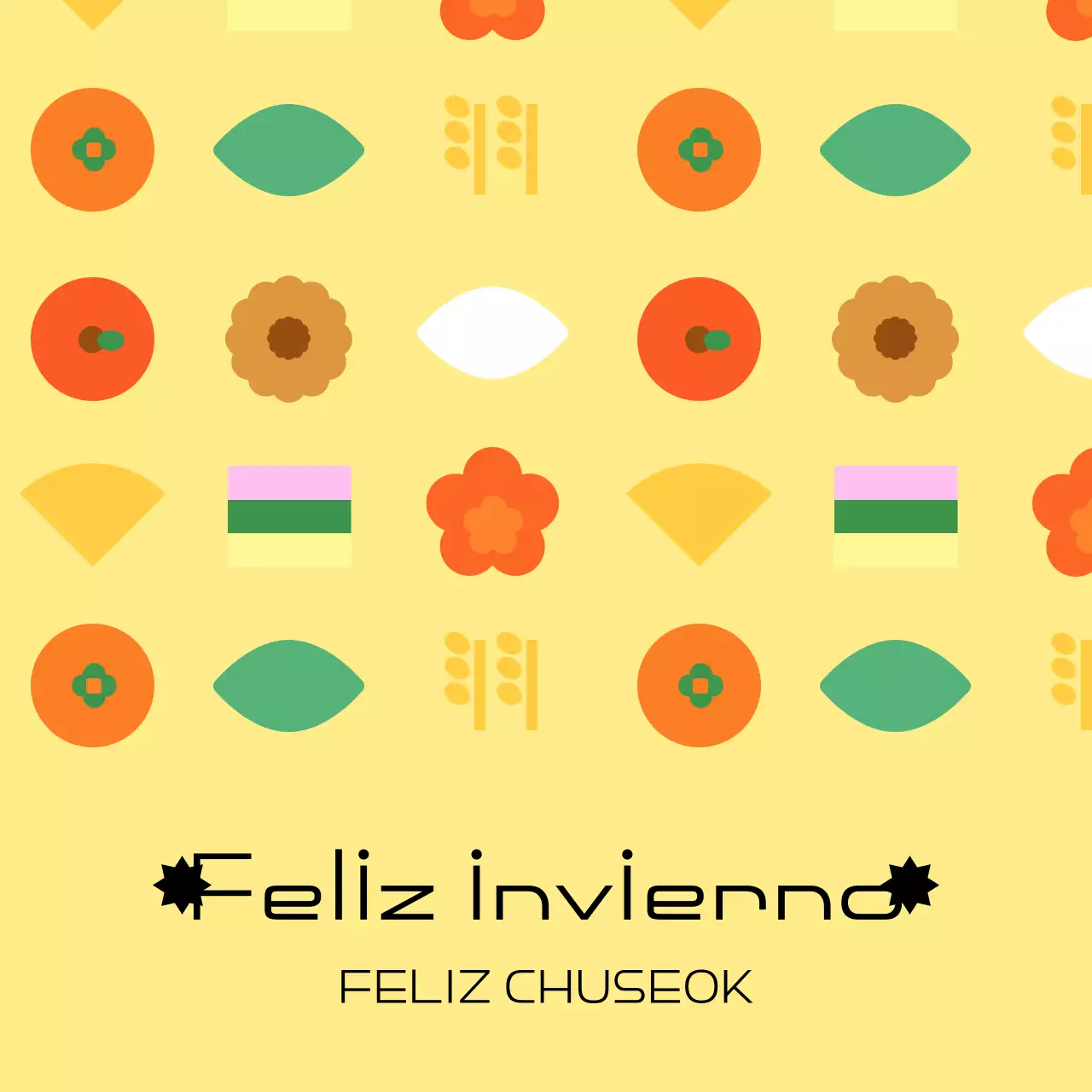 Festival tradicional amarillo de Chuseok
