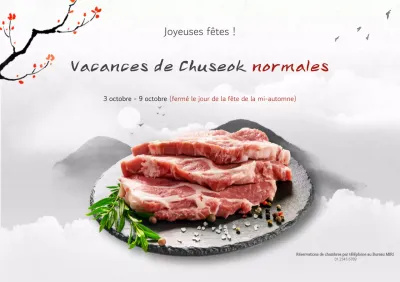 Promotion du Chuseok traditionnel gris