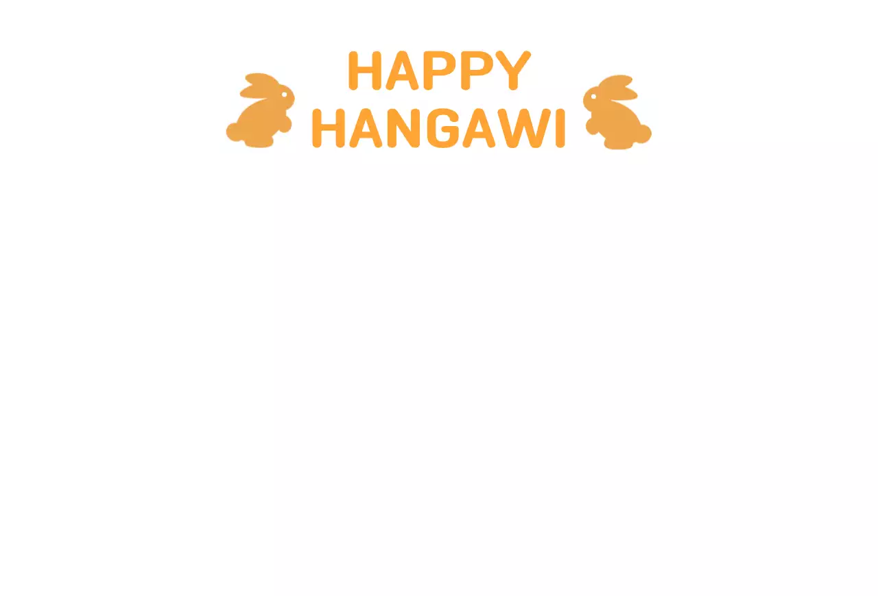 Een schattig en blauw Chuseok-festival