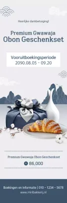 Grijze Traditionele Chuseok Advertentie