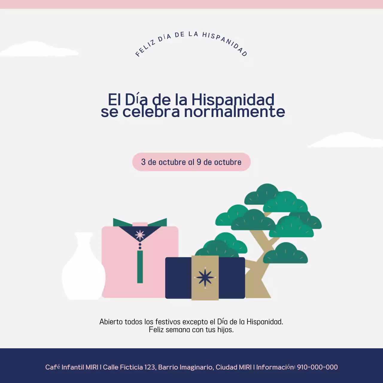 Guía sencilla de Chuseok de color rosa