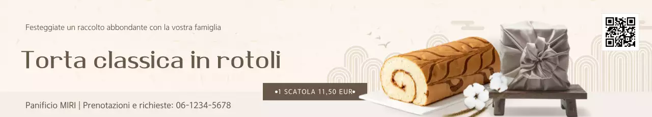 Pubblicità del dessert tradizionale beige