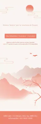 Guía tradicional de Chuseok en beige