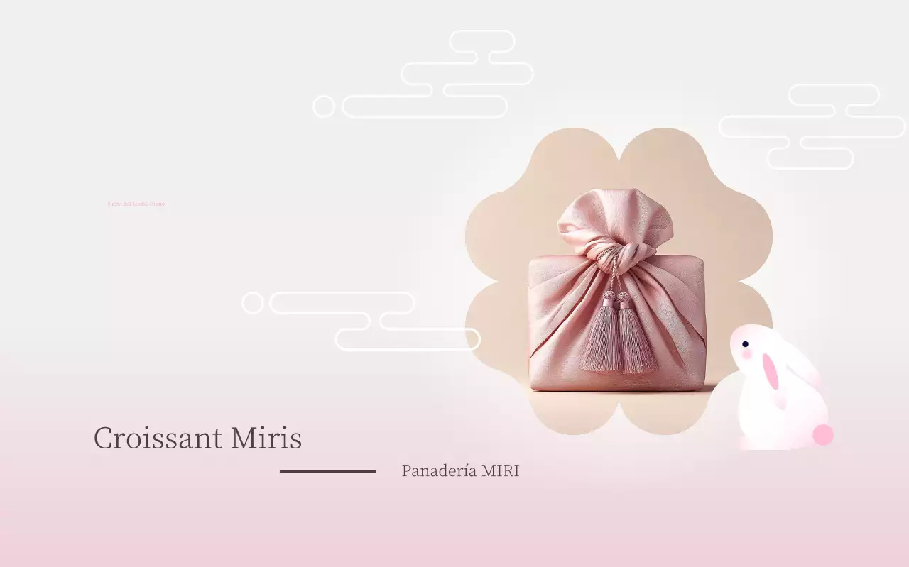 Promoción de panadería tradicional rosa