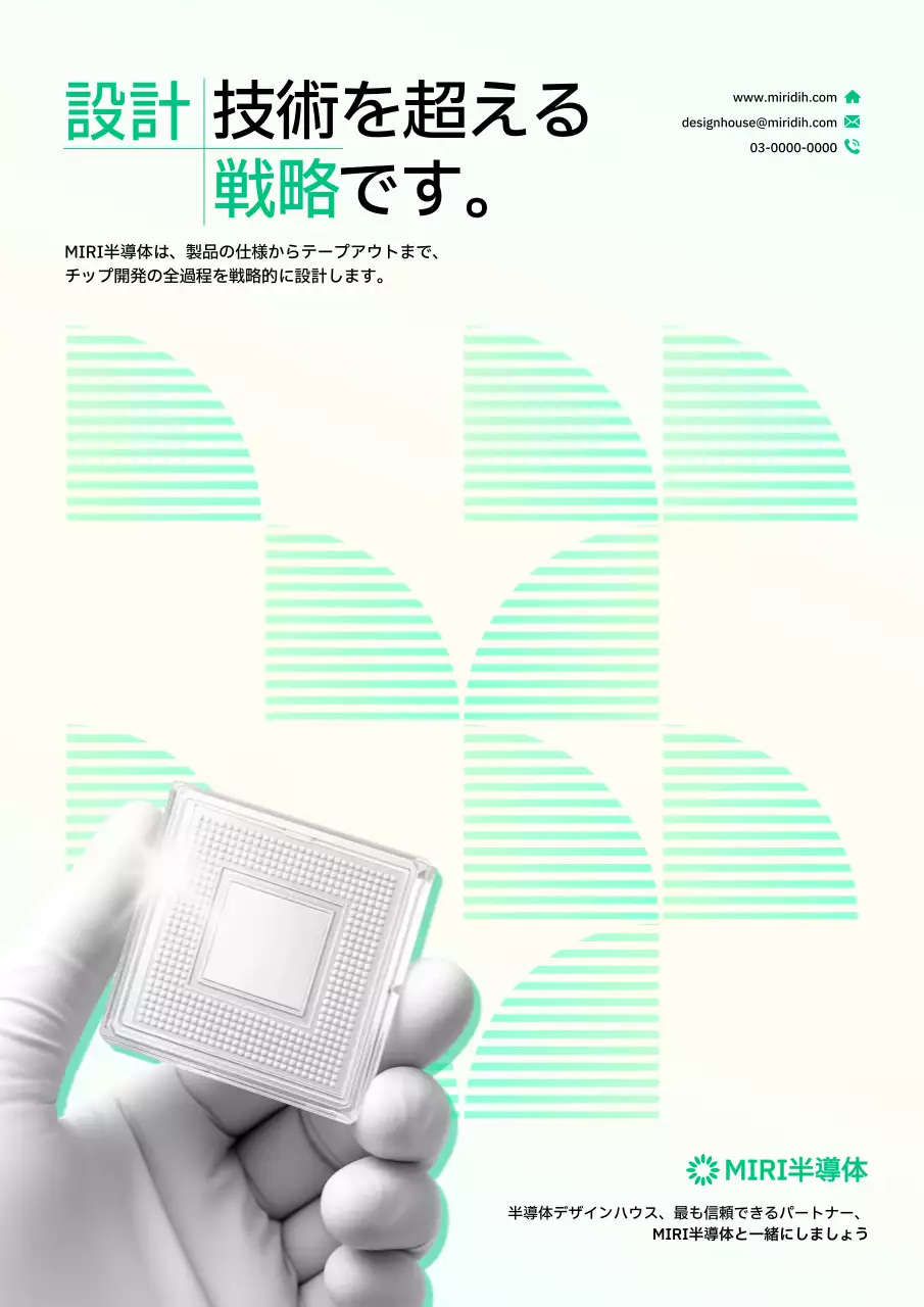 ミント モダン 半導体 ポスター