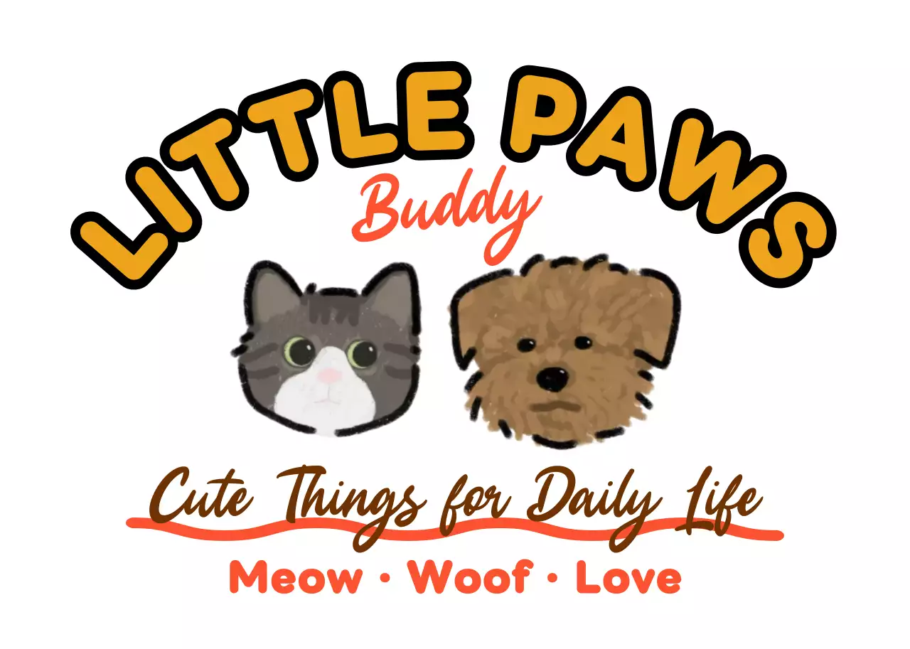 カラフル かわいい ペット ロゴ テキストシンプル