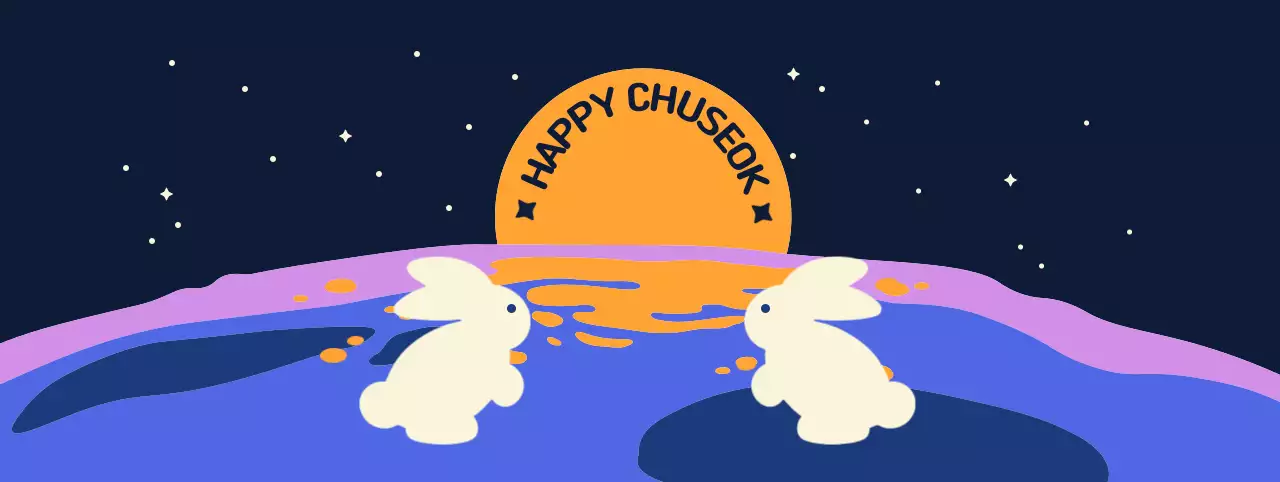 네이비 아기자기한 한가위 축제