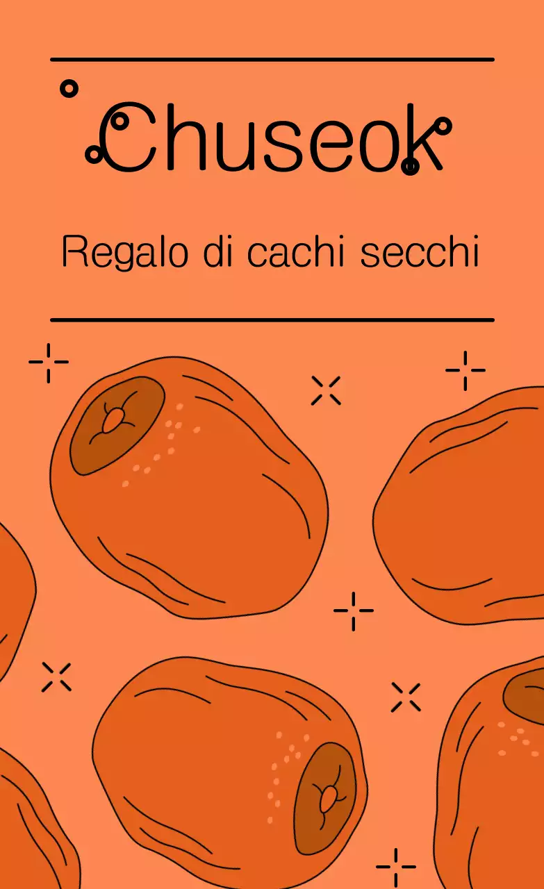 Regalo semplice Chuseok arancione