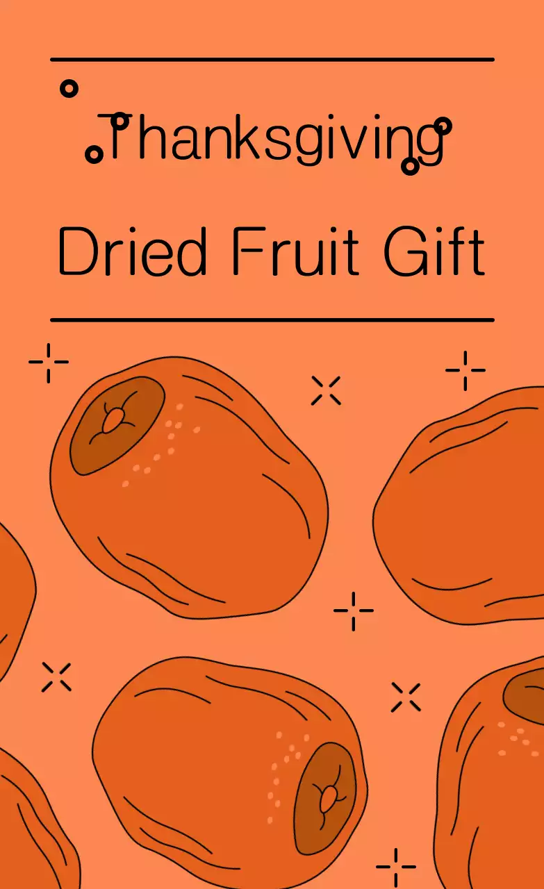 Orange Simple Chuseok Gift