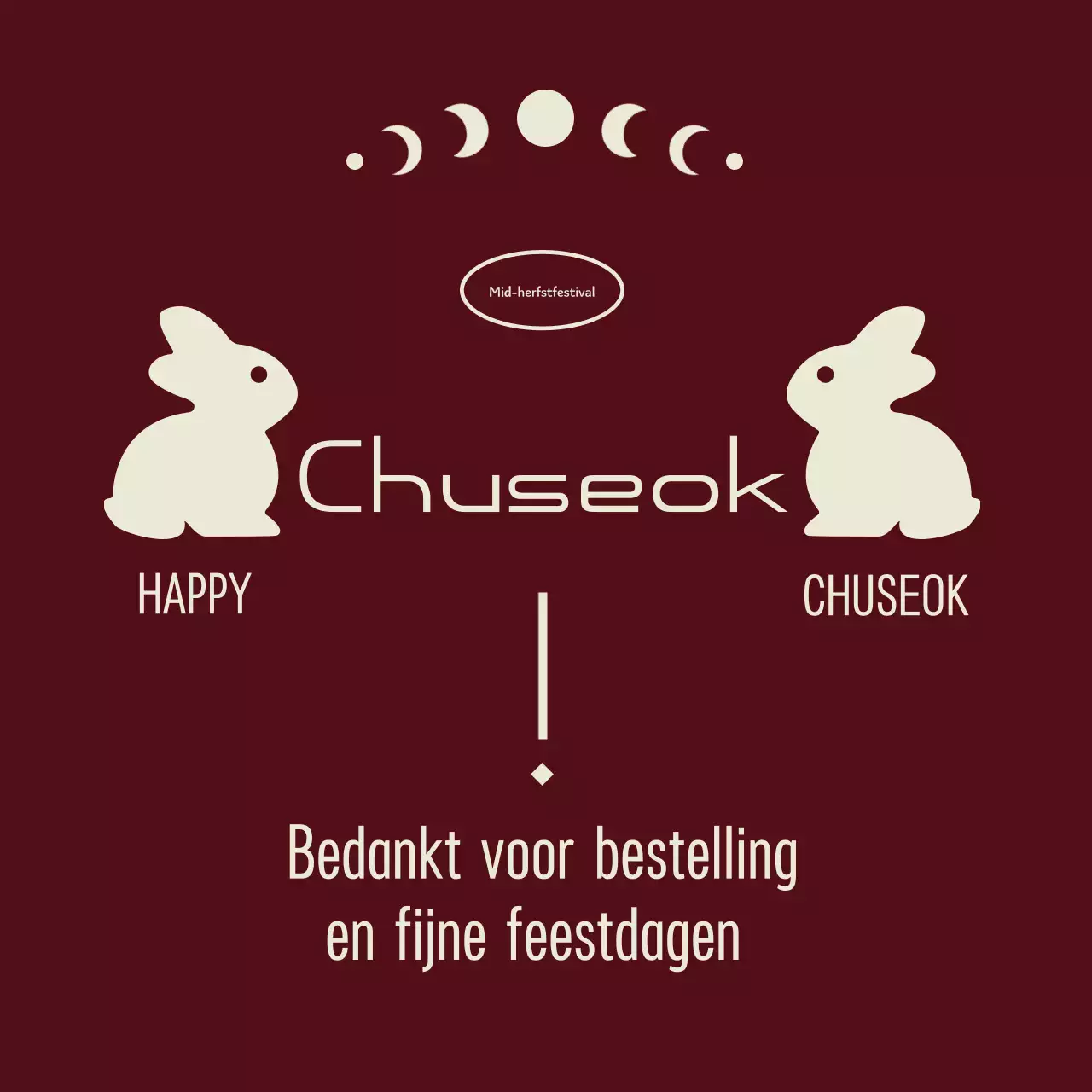 Wijn Klassieke Chuseok Bedankt