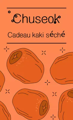 Cadeau orange simple pour Chuseok