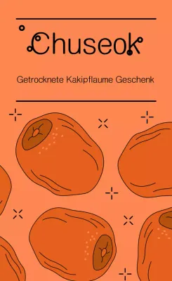 Oranges einfaches Chuseok-Geschenk