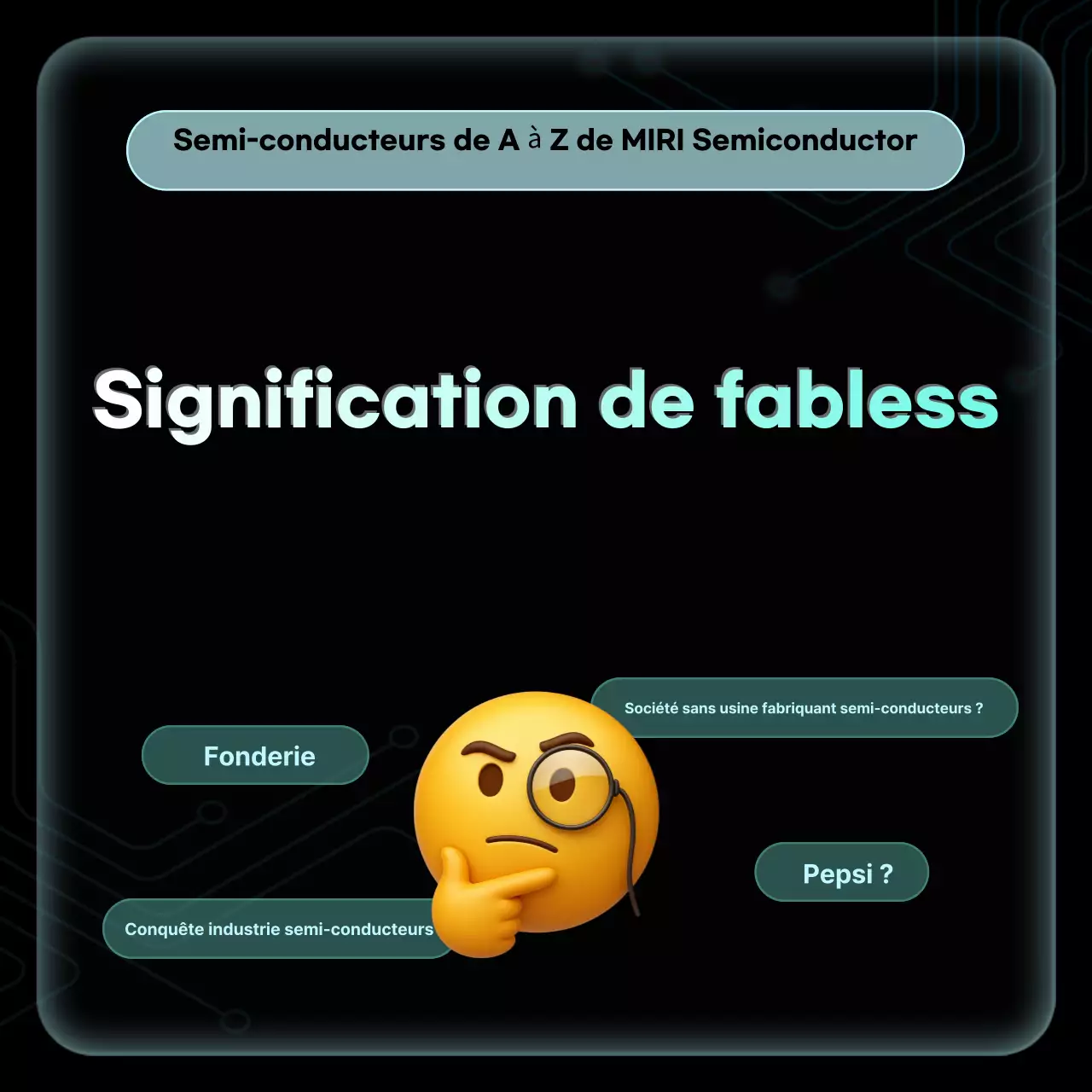 Matériel de formation sur les semi-conducteurs modernes noirs