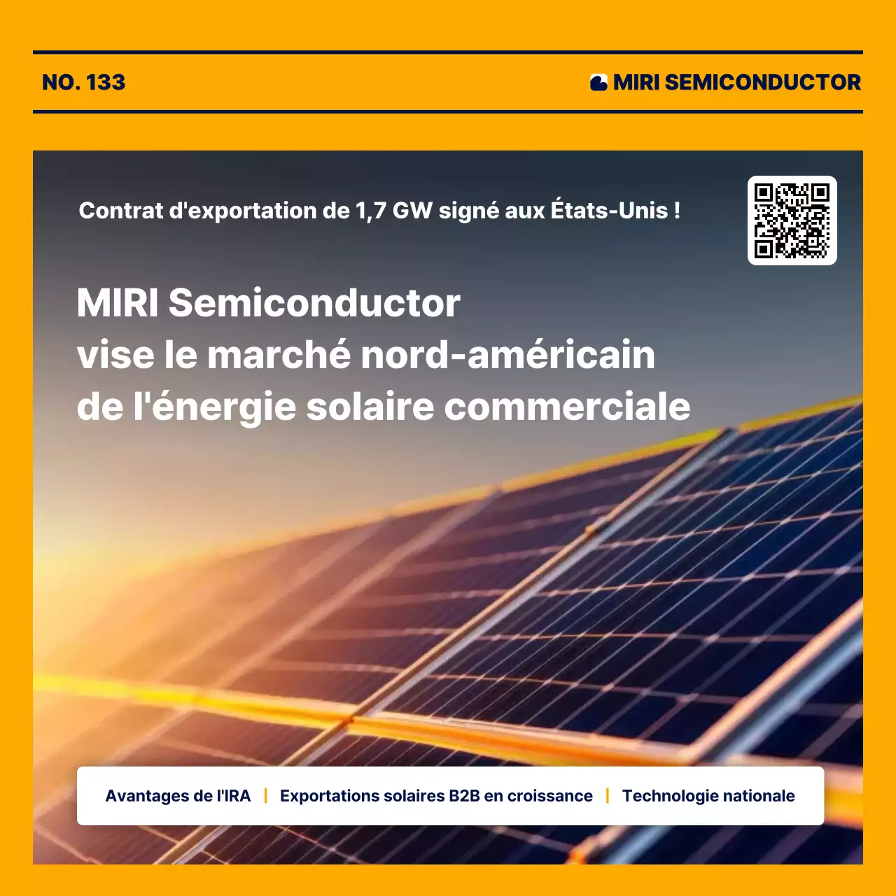 Publicité solaire moderne orange