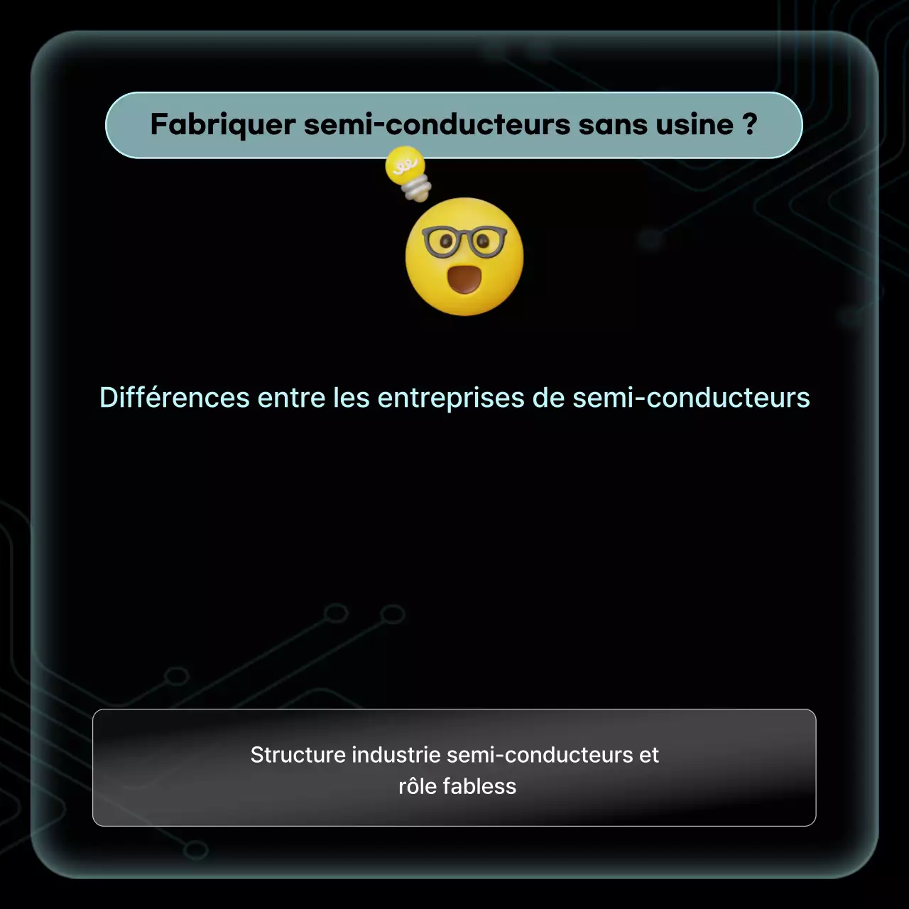 Matériel de formation sur les semi-conducteurs modernes noirs
